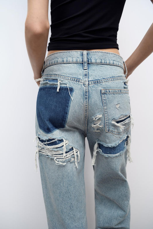 Viral ripped denim jeans